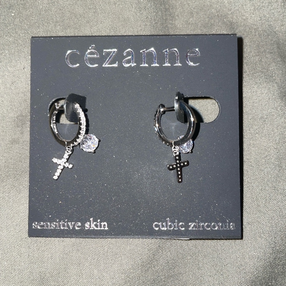Cezanne Cross Earrings
